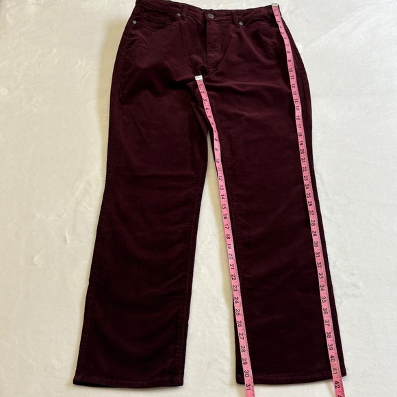 Well Worn brand: High Rise, Soft Corduroy Skinny Pants, Red, Size 10 (W30), NWT - Picture 14 of 16